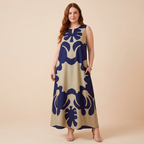 Retro Casual Printed Dress