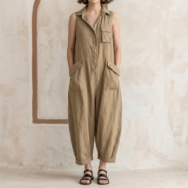 Stylish Wide-leg Cargo Pants