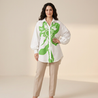 Lantern Sleeve Loose Shirt