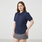 Puff Sleeve Ruffled Shirt