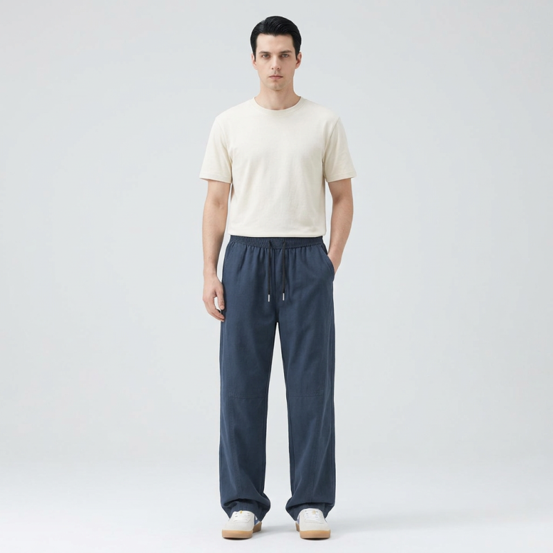 Loose Straight-leg Cargo Pants