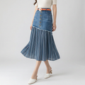 High-waisted Denim Skirt