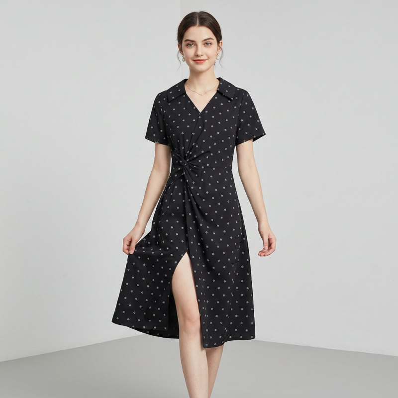V-neck Dress