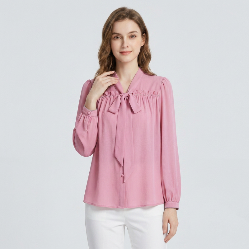 Bow-tie Chiffon Blouse