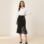 High-waisted Lace Skirt