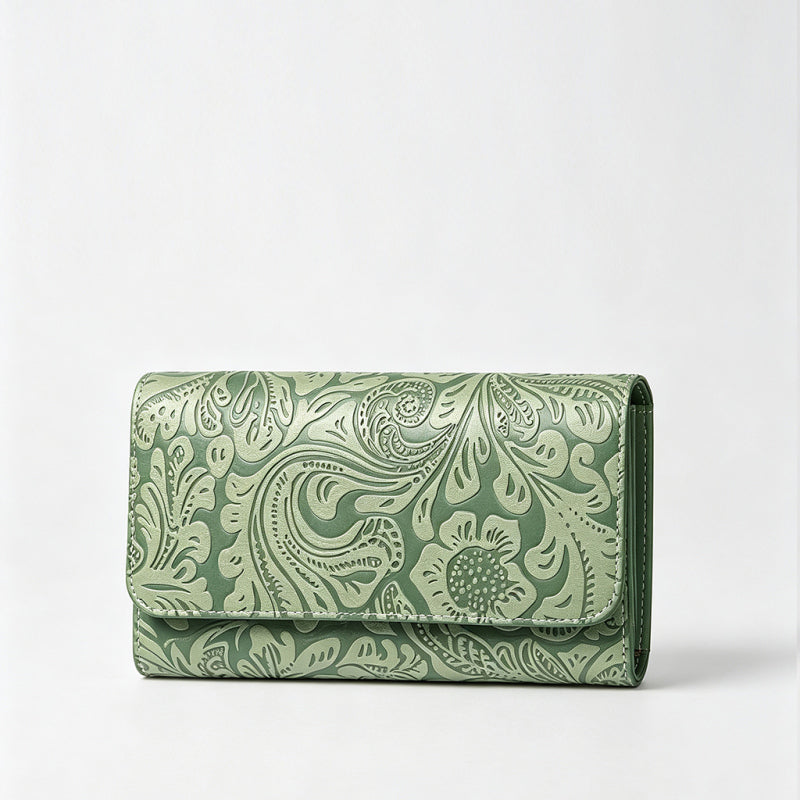 Floral Embossed Wallet