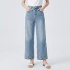 Fashionable Floral Embroidered Jeans