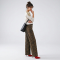 Leopard Print Straight Leg Jeans