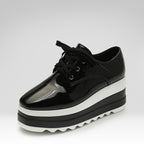Platform Round-toe Flats