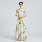 Sleeveless Printed Dress