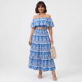 Off-the-shoulder Top And Long Skirt Set