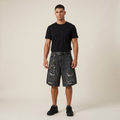 Splatter Paint Casual Denim Shorts