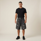 Splatter Paint Casual Denim Shorts