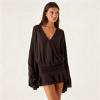Chiffon Waist-cinching Dress