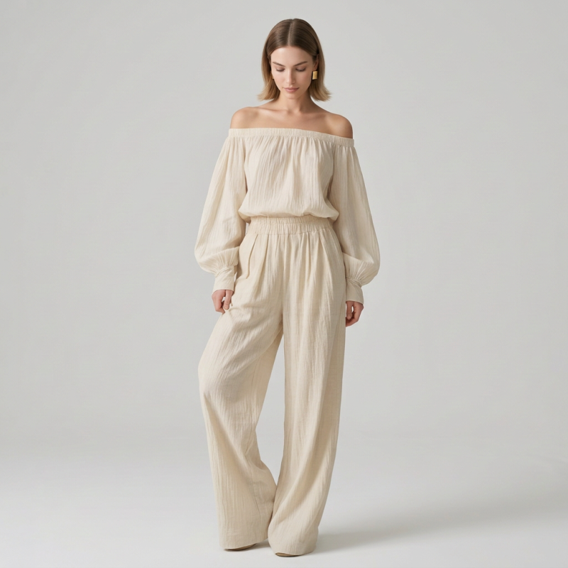 Elegant Off-shoulder Suit