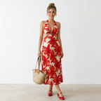 Sexy Backless Halter Neck Dress
