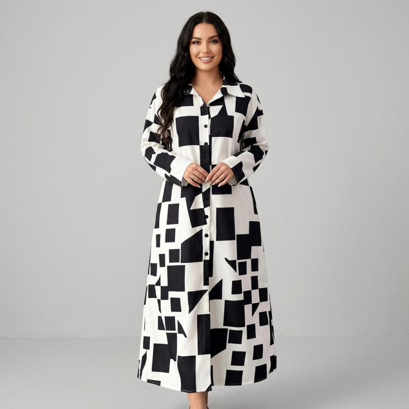 Elegant Floral Print Dress