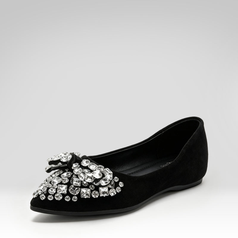 Rhinestone Pointed Toe Shoes