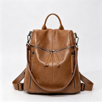 Soft Leather Lightweight Backpack