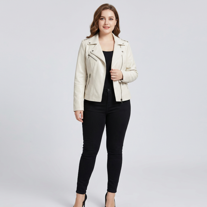 Korean Style Versatile Leather Jacket