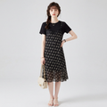 Faux Two-piece Printed Dress