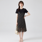 Faux Two-piece Printed Dress