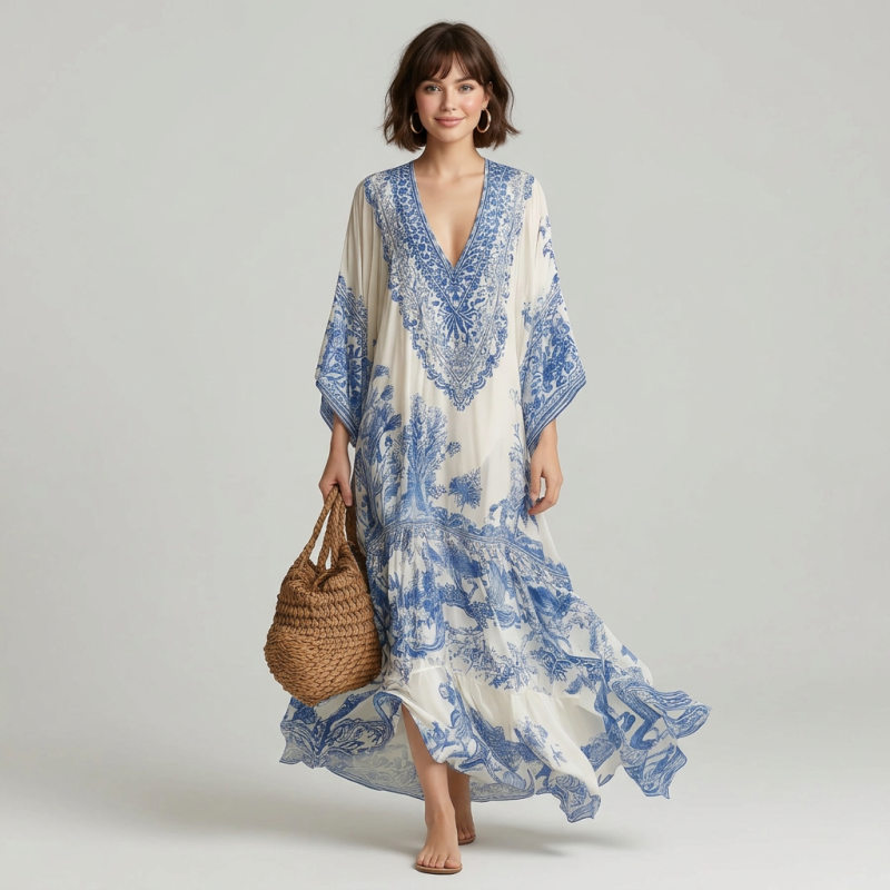 Printed Shirt Dress
