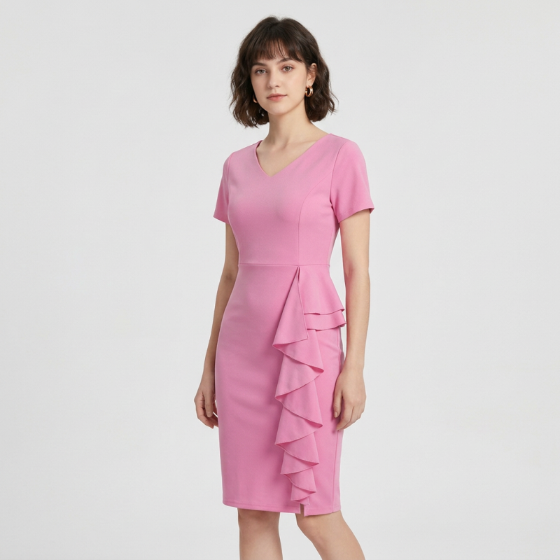 Ruffled Fashion Dress