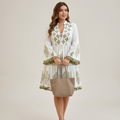Printed Tassel Dress