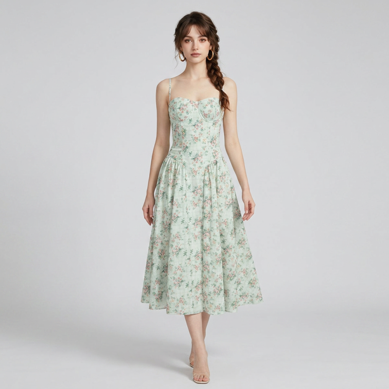 Printed Slip Dress