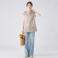 Ancient Style Printed Top