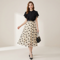 Patchwork Mesh Dress