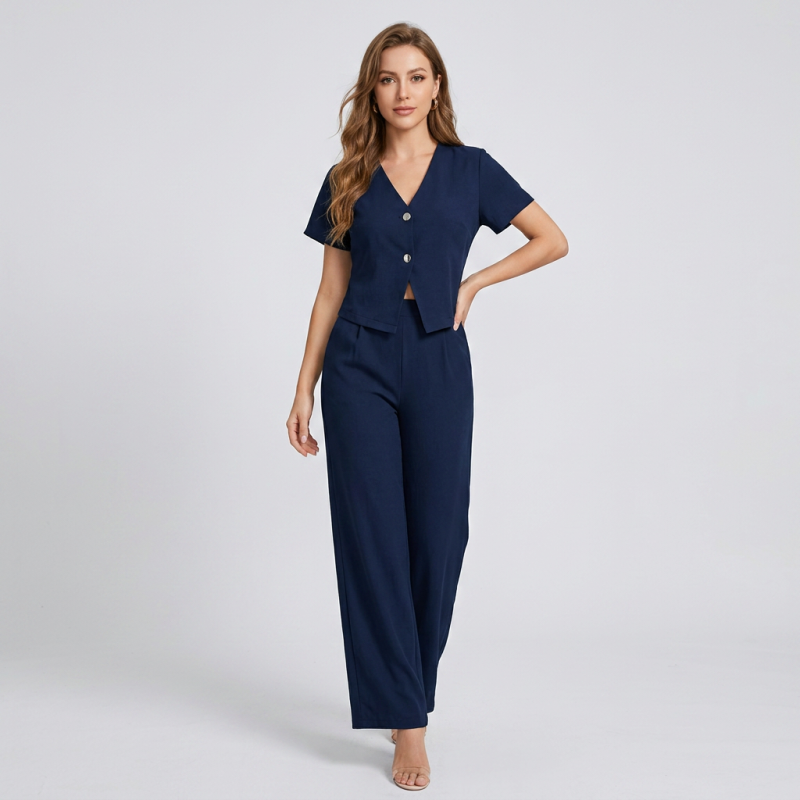 Stylish And Casual Two-piece Set