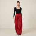 High-waisted Wide-leg Casual Pants