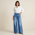 High-waisted Wide-leg Jeans