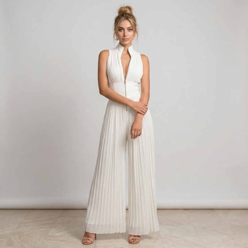 Fashionable And Sexy Jumpsuit Wide-leg Pants