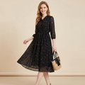 Elegant Floral Print Dress