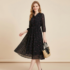Elegant Floral Print Dress
