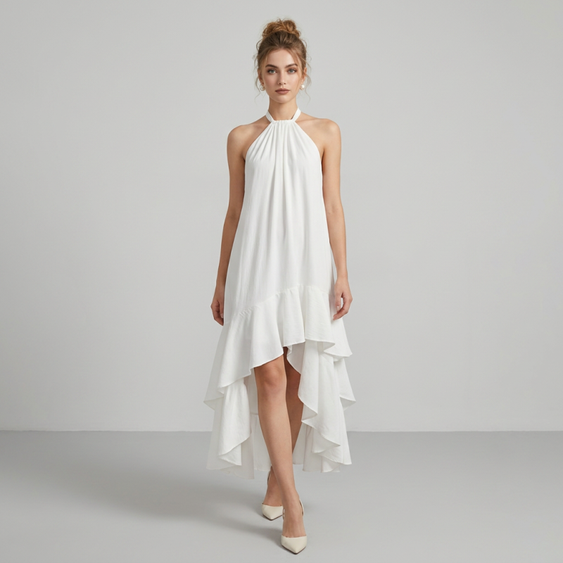 Unique Halter Neck Dress