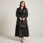 Elegant Floral Print Dress