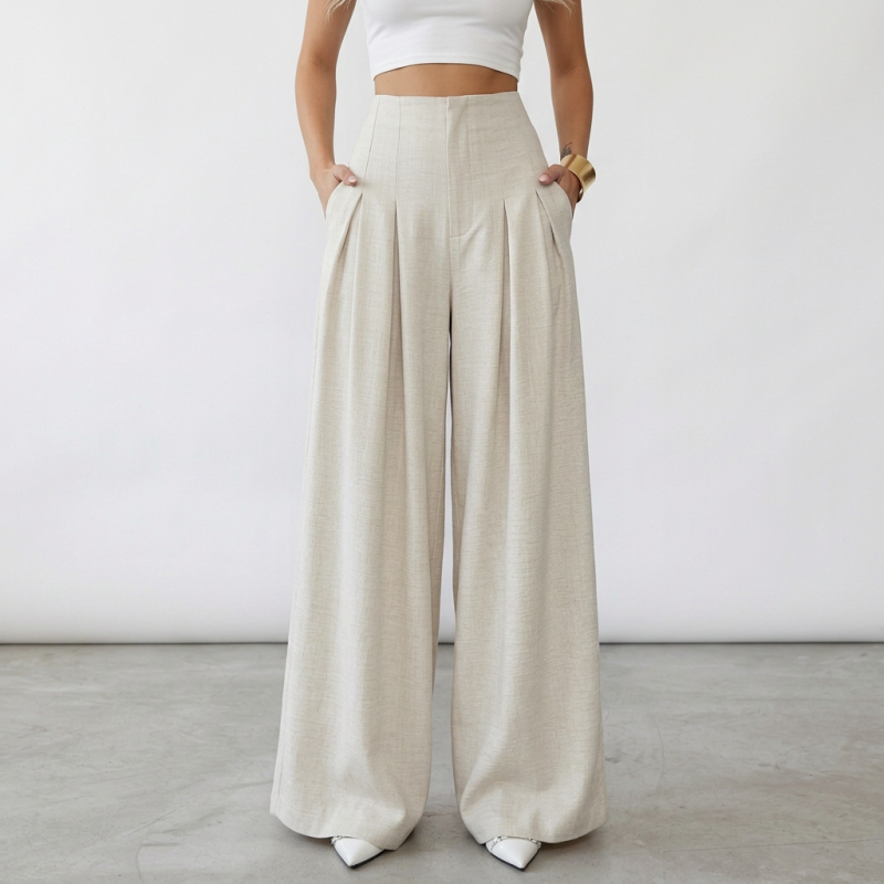 Slimming Wide-leg Pants