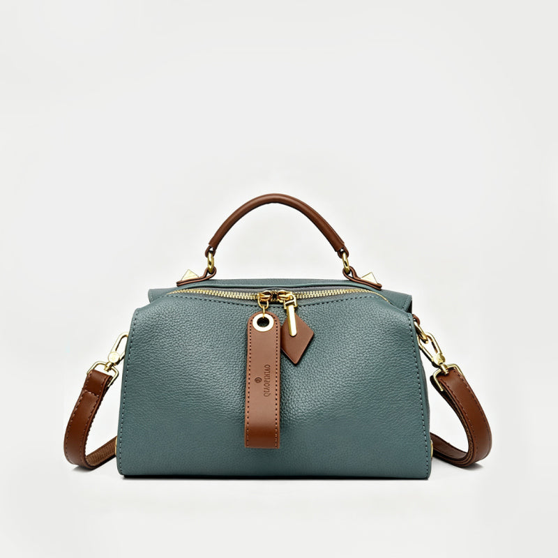 Stylish Soft Leather Boston Bag