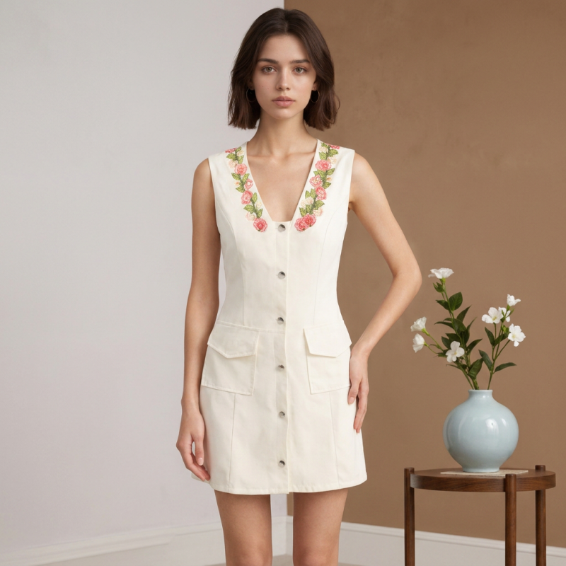 Elegant Embroidered Dress