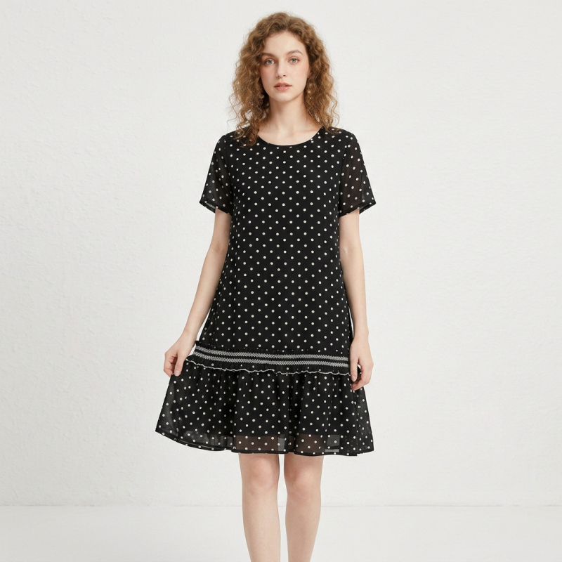 Casual Polka Dot Dress