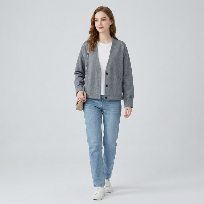 Raglan Sleeve Short Jacket