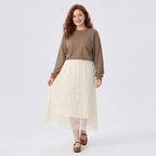Elegant High-waisted Midi Skirt