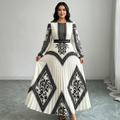 Printed Patchwork Dress