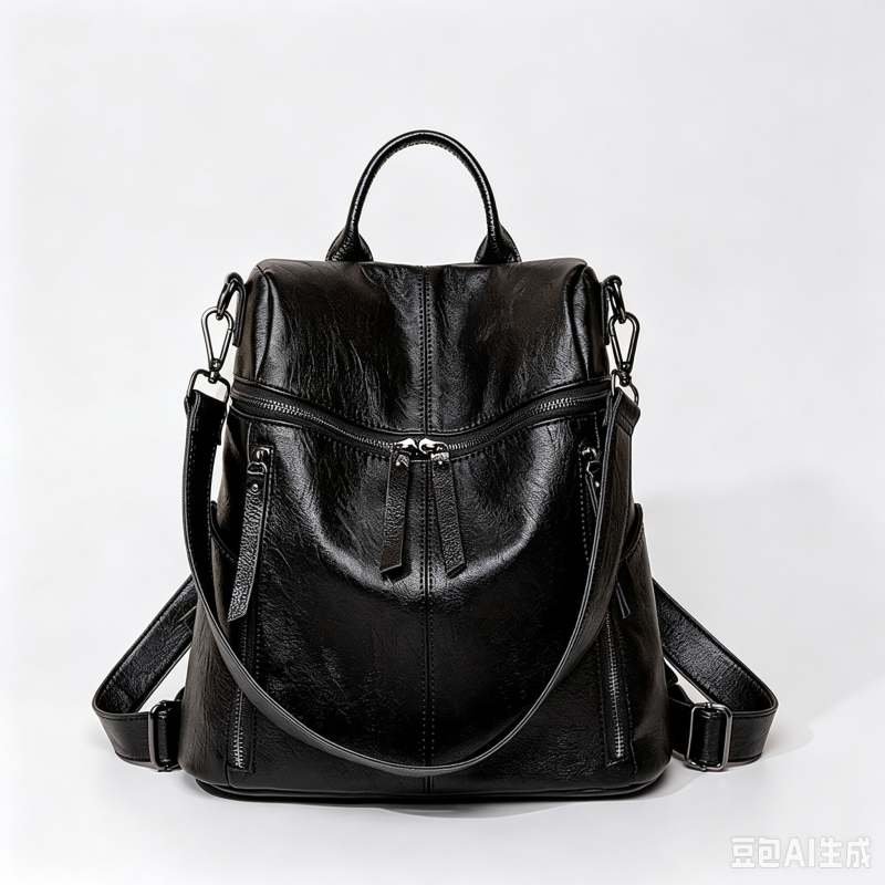 Soft Leather Lightweight Backpack