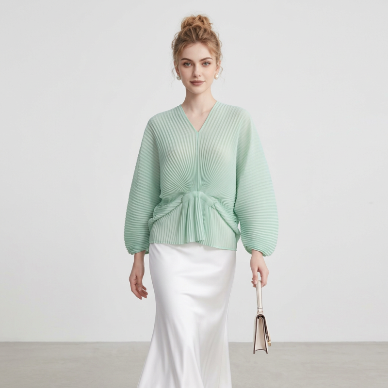 Waist-cinching Chiffon Blouse T-shirt
