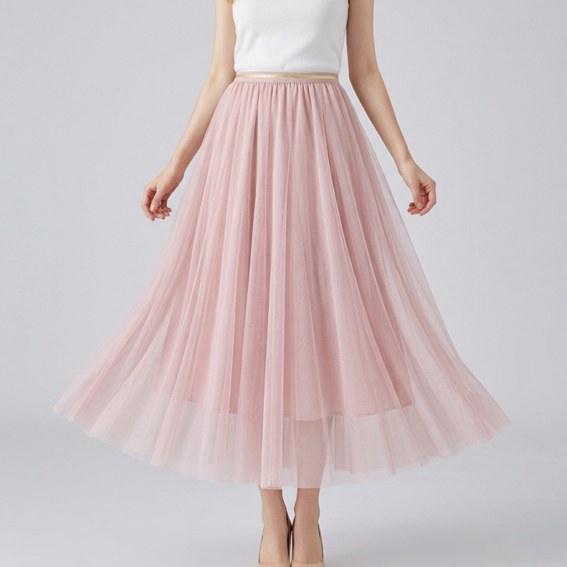 High-waisted Puffy Skirt